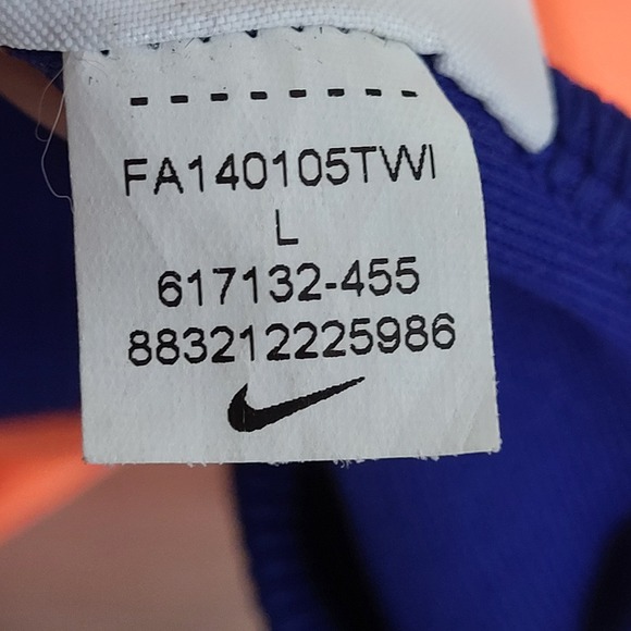 Vintage NIKE Womens Track Jacket Fearless Coral Blue Size Size Large - Picture 4 of 15